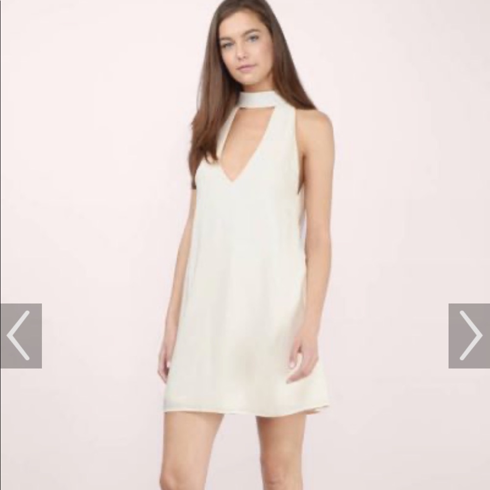 Tobi cream shift dress